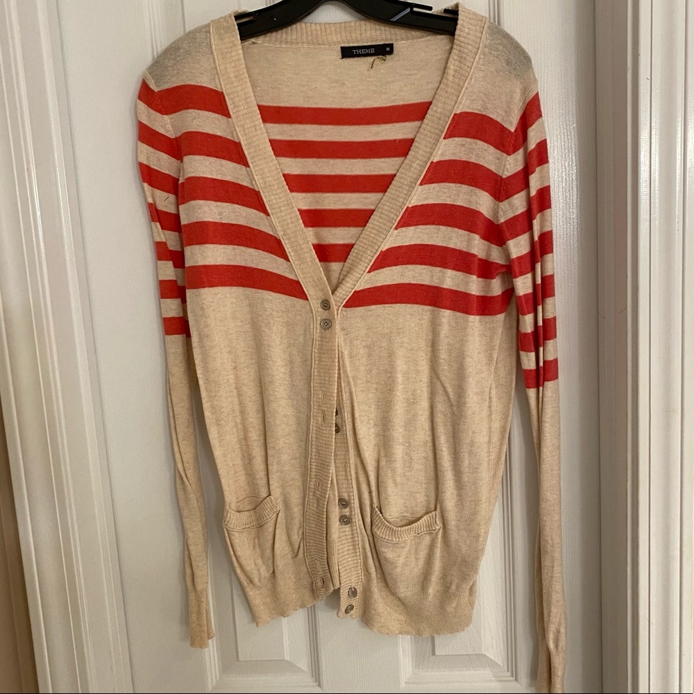 Theme Striped Cardigan | Medium